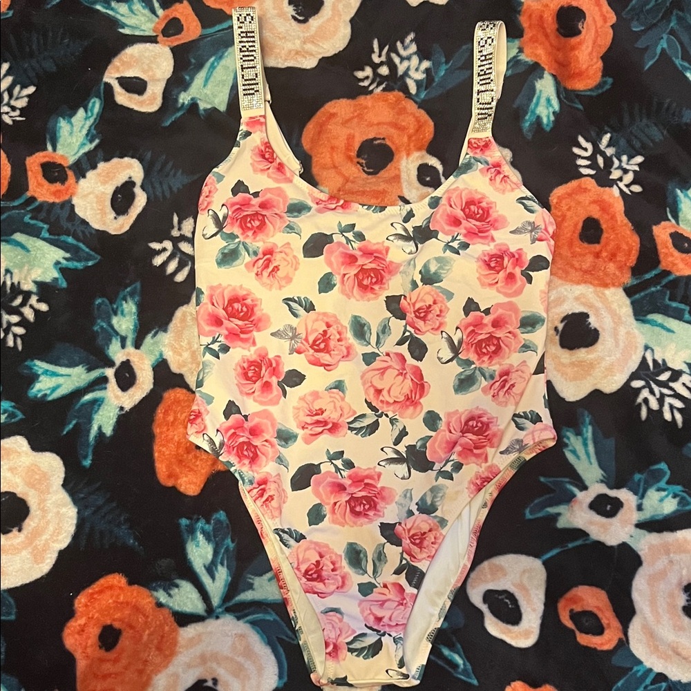 Victoria's Secret Pink Floral One-Piece Swimsuit